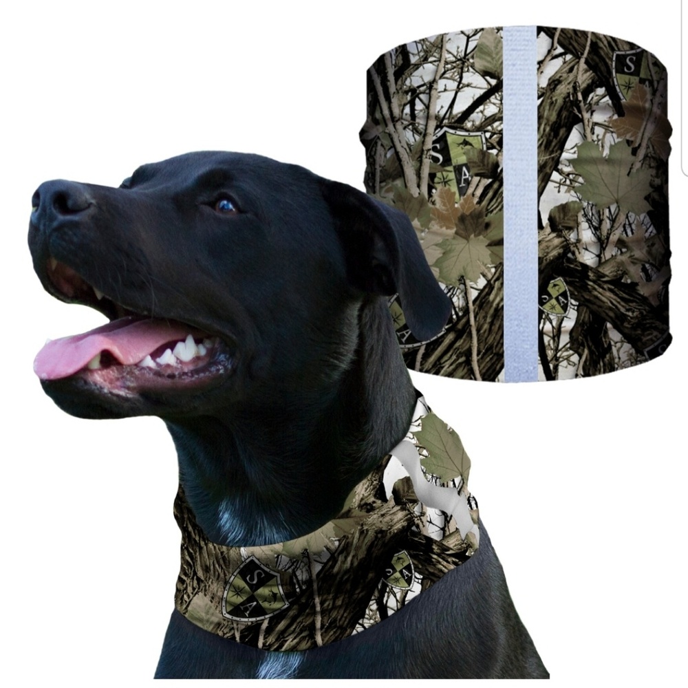 SA SNOW FOREST CAMO Dog Shield Bandana Scarf